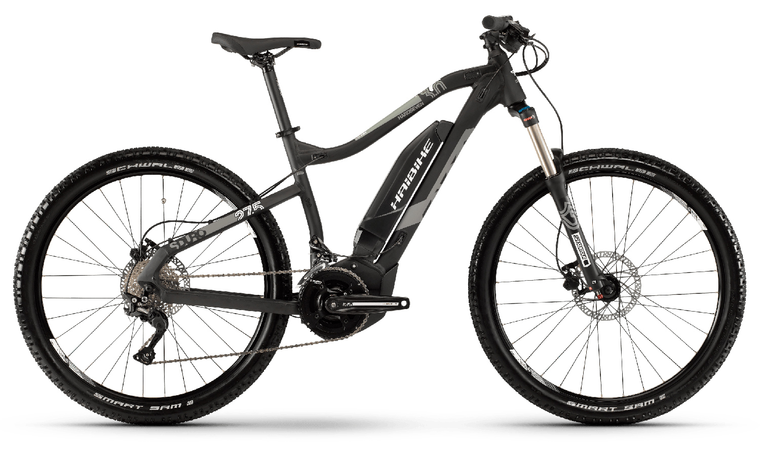 Фотография Haibike 27,5" SDURO HardSeven 3.0 500Wh (2019) 2019 Черно-серый